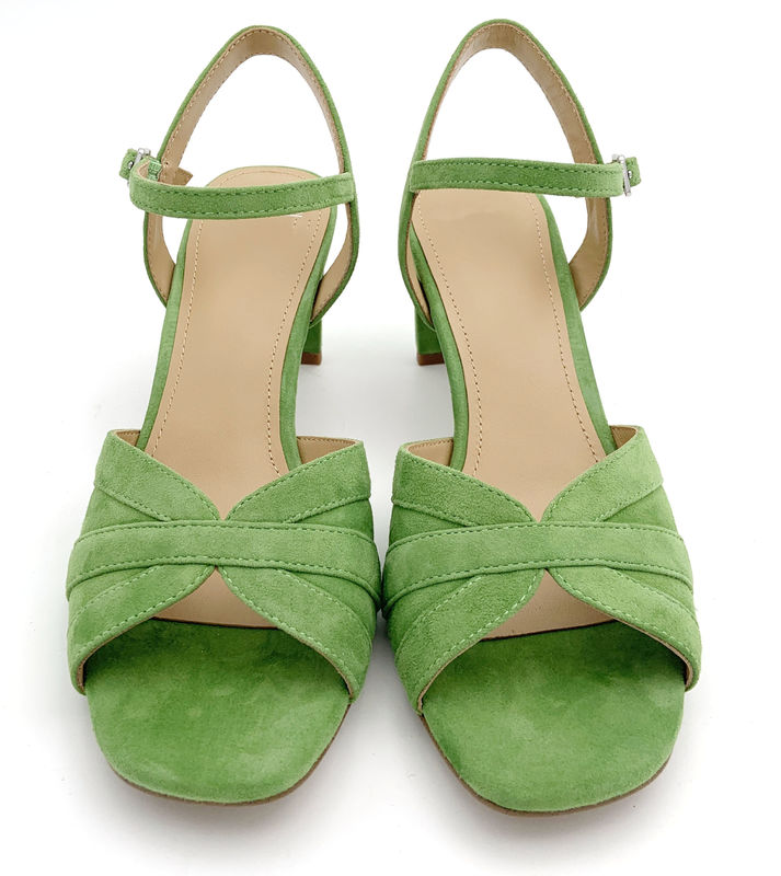 Phong cách Strappy nữ đôi dép cao gót với màu đen trắng đỏ