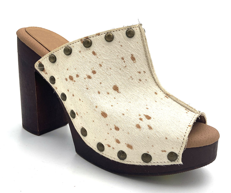 Thiết kế cứng Stiletto Mules đóng ngón chân với gót cao 3 inch 4.5 inch