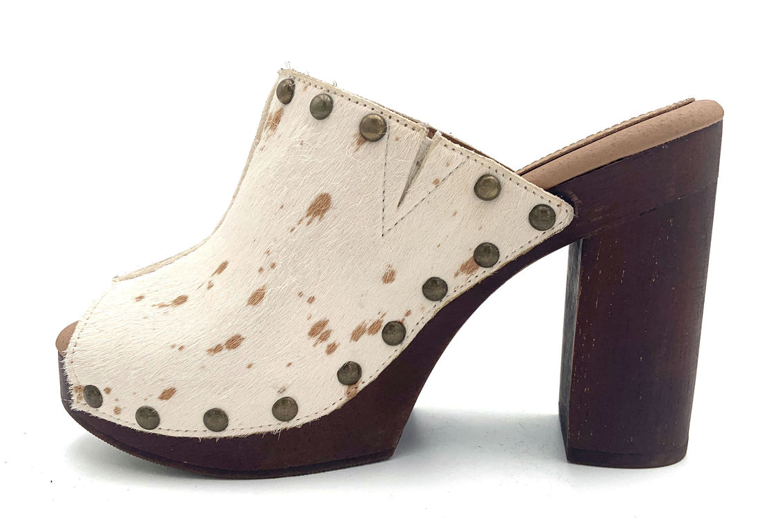 Thiết kế cứng Stiletto Mules đóng ngón chân với gót cao 3 inch 4.5 inch
