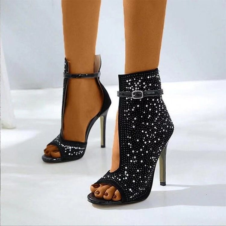 Đàn bà phong cách Giày cao gót Stiletto với màu đen trắng nâu