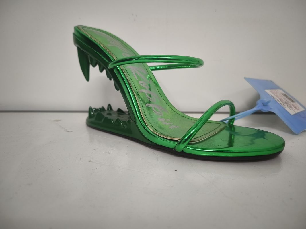 Slip On Type loại loại phụ nữ Pump Heels với lớp lót da vật liệu màu xanh lá cây